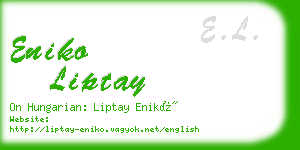 eniko liptay business card